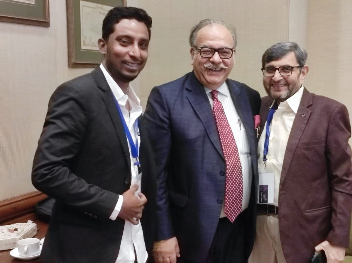 Conversation with senior delegates at the conference